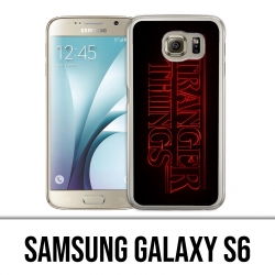 Carcasa Samsung Galaxy S6 - Logotipo de Stranger Things
