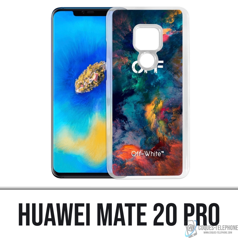 Custodia Huawei Mate 20 Pro - Nuvola di colore bianco sporco