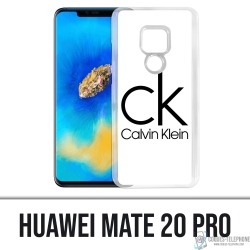 Coque Huawei Mate 20 Pro - Calvin Klein Logo Blanc