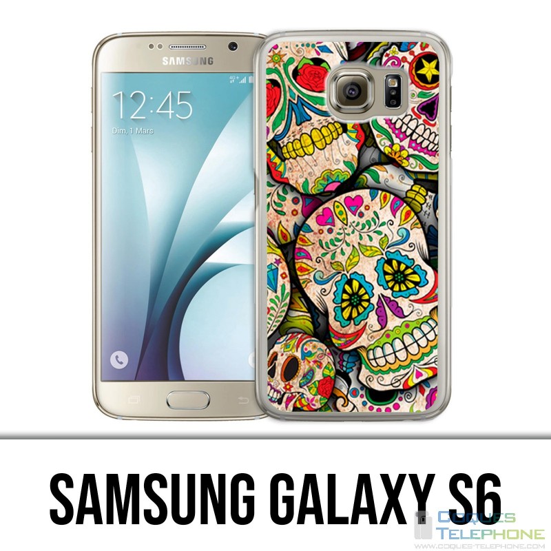 Samsung Galaxy S6 Hülle - Sugar Skull