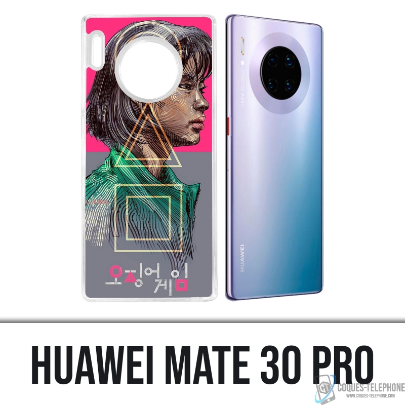 Huawei Mate 30 Pro Case - Squid Game Girl Fanart