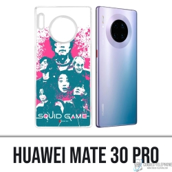 Funda Huawei Mate 30 Pro - Splash de personajes del juego Squid