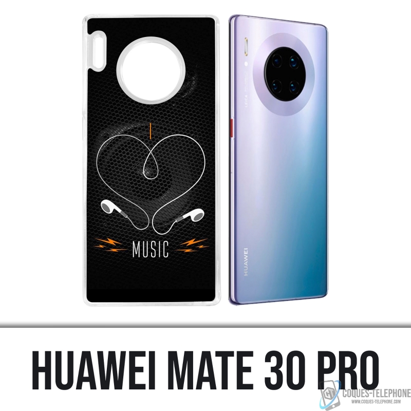 Huawei Mate 30 Pro case - I Love Music