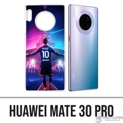 Coque Huawei Mate 30 Pro - Messi PSG Paris Tour Eiffel