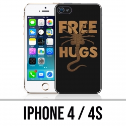 Custodia per iPhone 4 / 4S - Abbracci alieni gratuiti