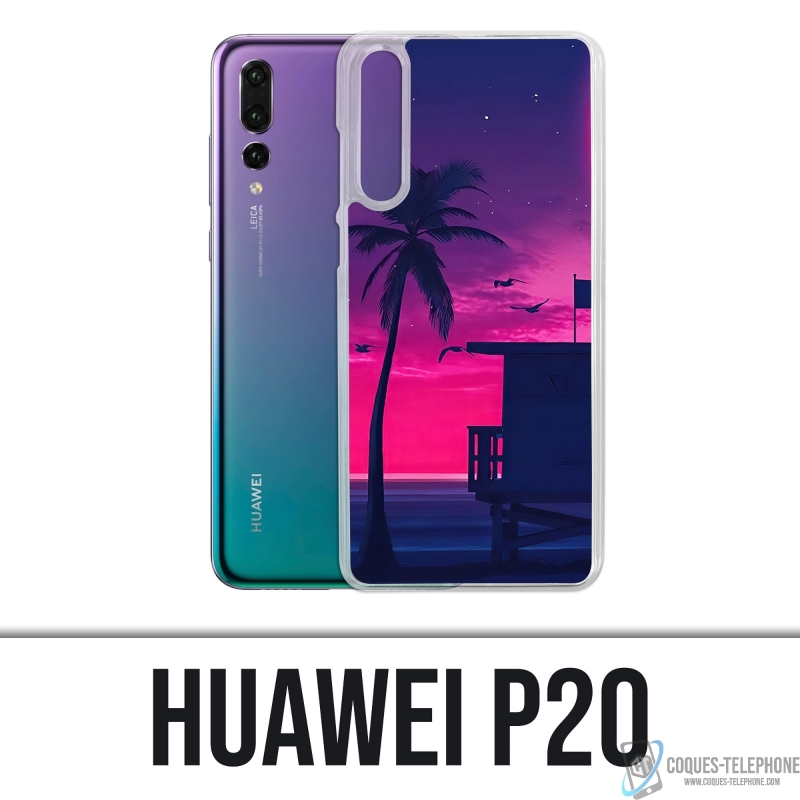 Funda para Huawei P20 - Miami Beach Morado