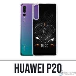 Huawei P20 case - I Love Music