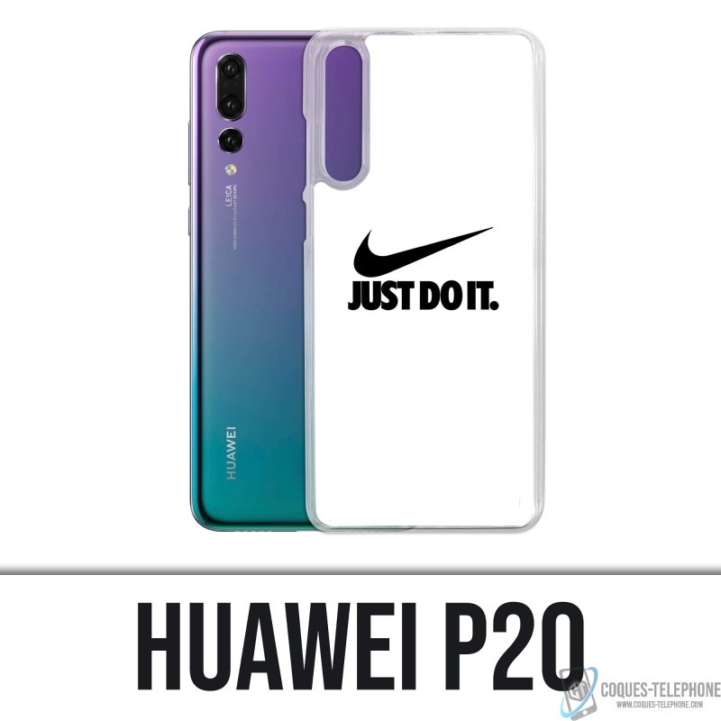 Excuse me Go out Children Case for Huawei P20 - Nike Just Do It White