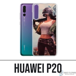 Funda Huawei P20 - Chica PUBG