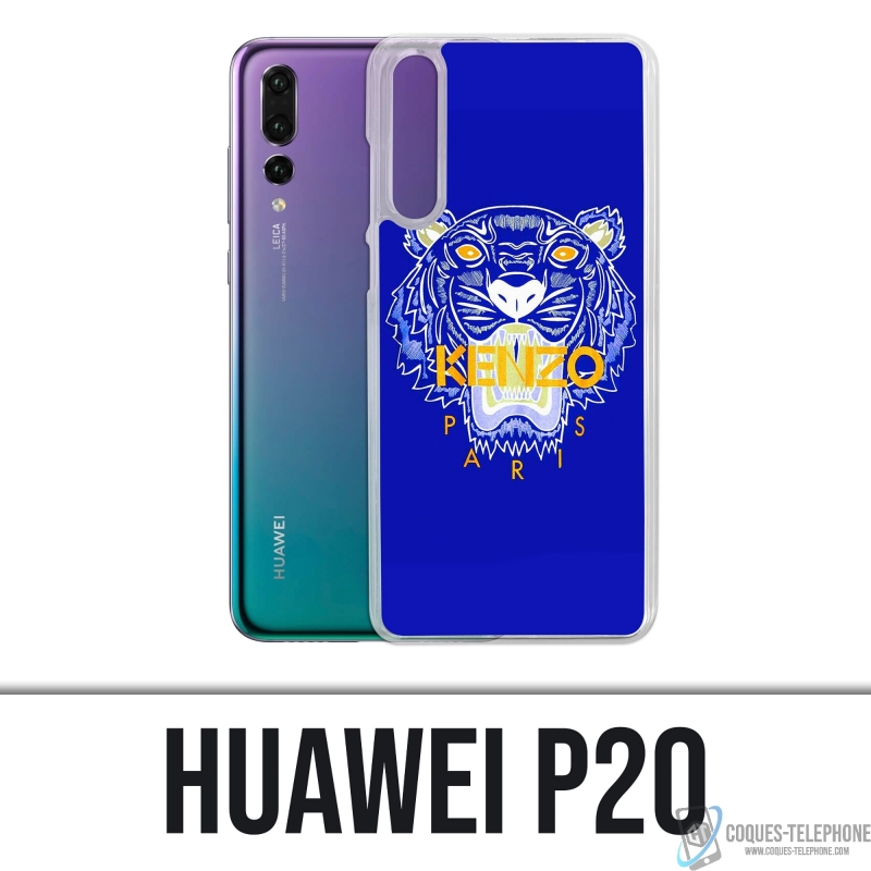 Huawei P20 Case - Kenzo Blue Tiger