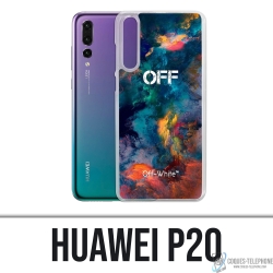 Huawei P20 Case - Off White Color Cloud