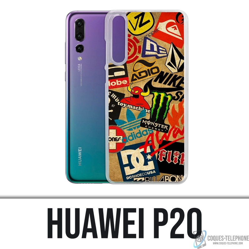 Custodia Huawei P20 - Logo Skate Vintage