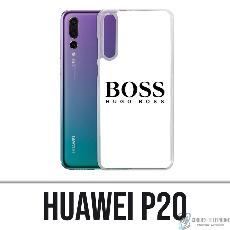 Coque Huawei P20 - Hugo Boss Blanc