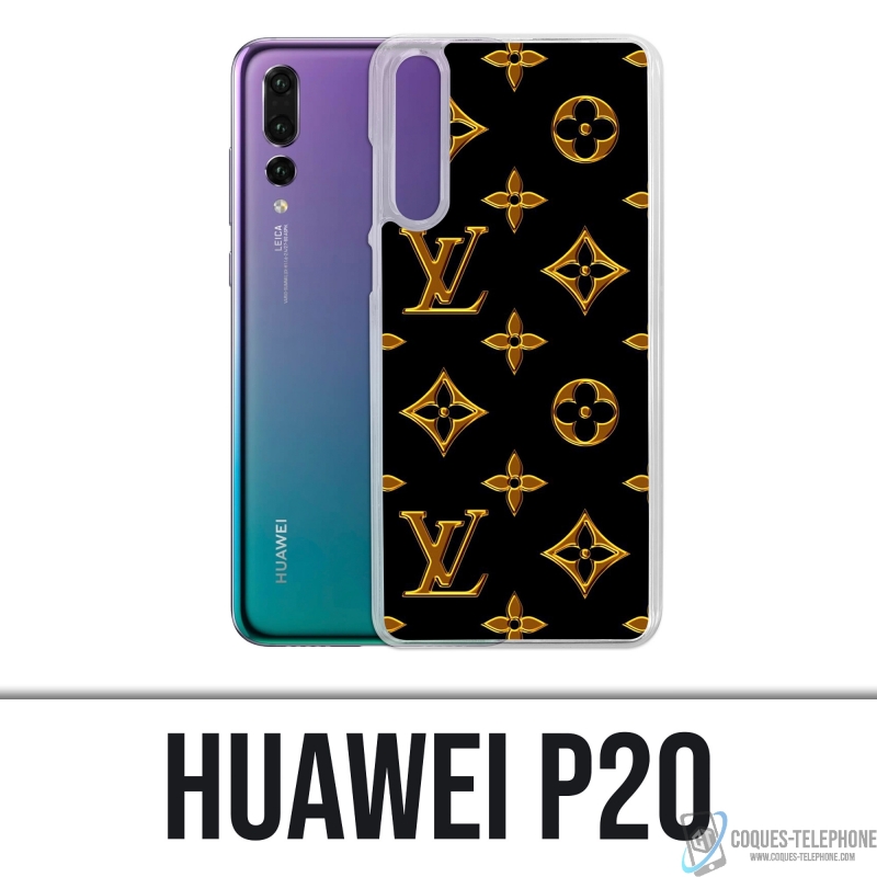 Funda Huawei P20 - Louis Vuitton Gold