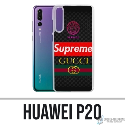 Coque Huawei P20 - Versace Supreme Gucci