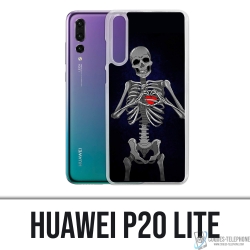 Coque Huawei P20 Lite - Coeur Squelette