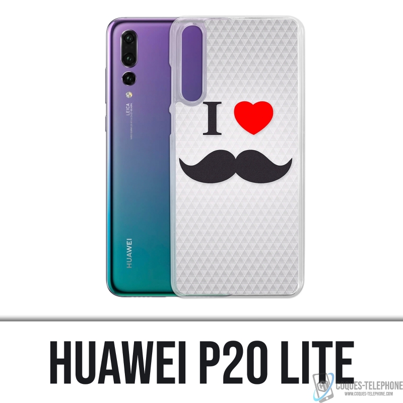 Huawei P20 Lite Case - I Love Mustache