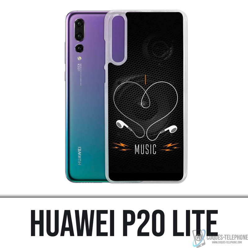 Huawei P20 Lite Case - Ich liebe Musik