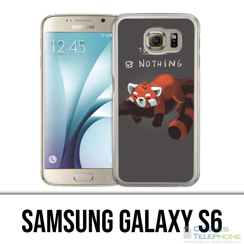 Samsung Galaxy S6 Hülle - Aufgabenliste Panda Roux