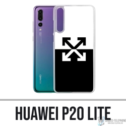 Custodia Huawei P20 Lite - Logo bianco sporco