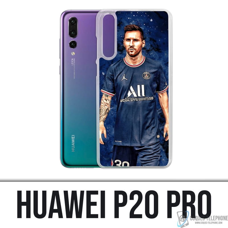 Coque Huawei P20 Pro - Messi PSG Paris Splash
