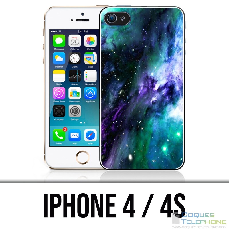 Custodia per iPhone 4 / 4S - Blu Galaxie