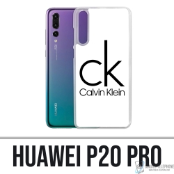 Coque Huawei P20 Pro - Calvin Klein Logo Blanc