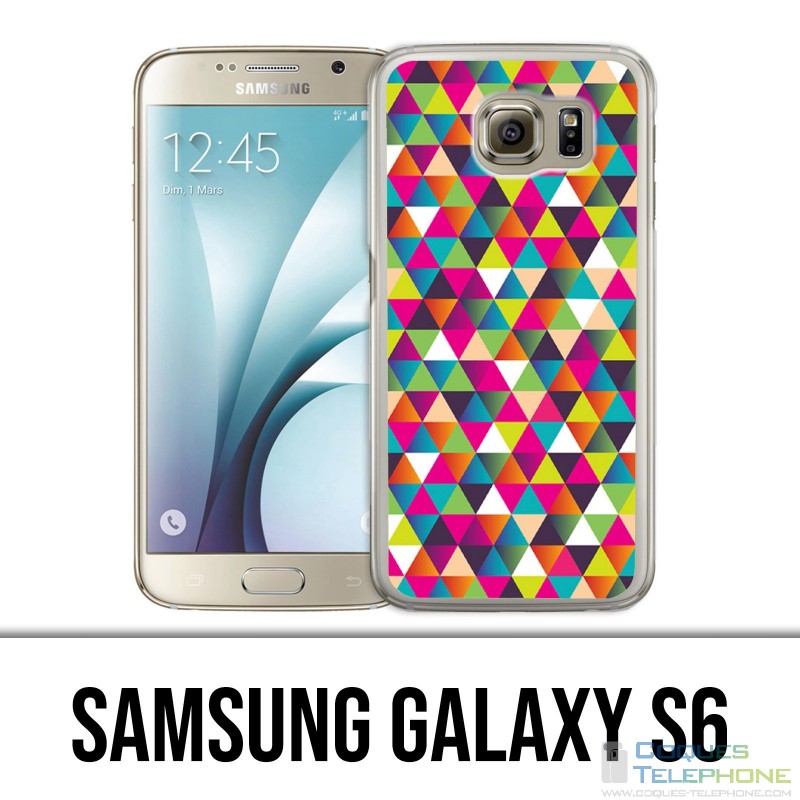 Custodia Samsung Galaxy S6 - Triangolo multicolore