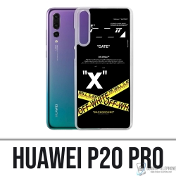 Funda para Huawei P20 Pro - Blanco hueso con líneas cruzadas