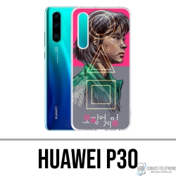 Huawei P30 Case - Squid Game Girl Fanart