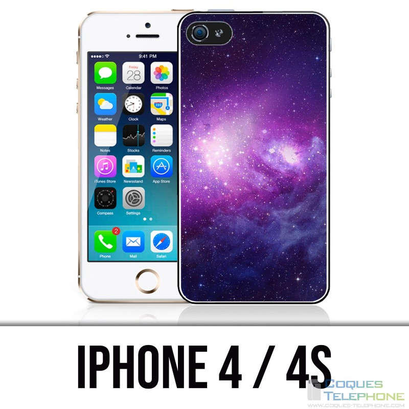 IPhone 4 / 4S Fall - purpurrote Galaxie