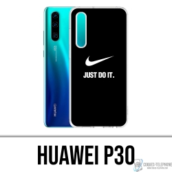 Coque Huawei P30 - Nike Just Do It Noir
