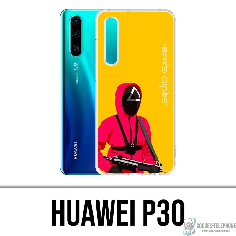 Funda Huawei P30 - Dibujos animados de soldado de Squid Game