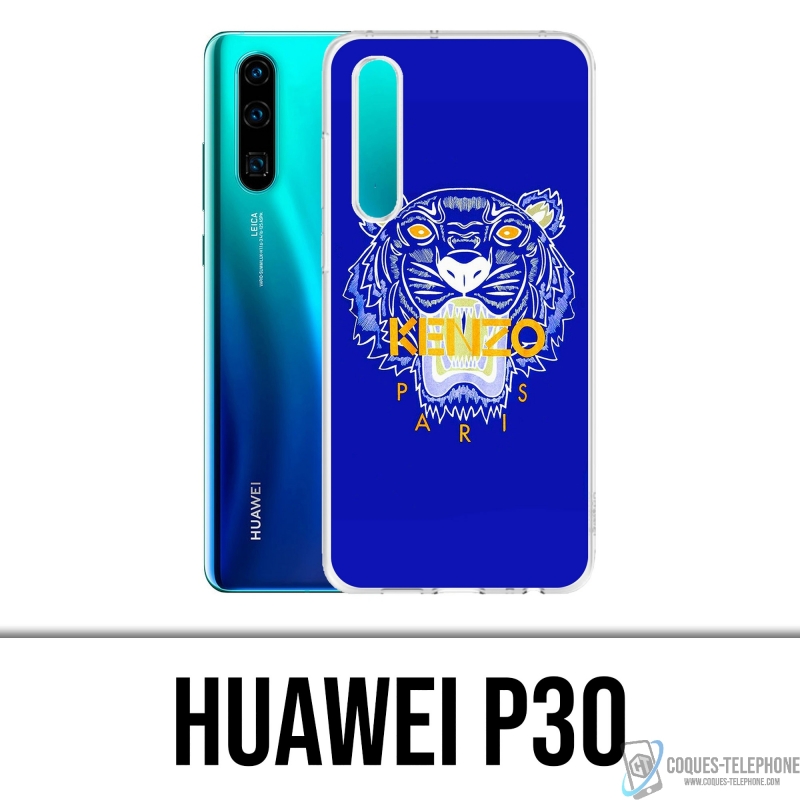 Huawei P30 Case - Kenzo Blue Tiger