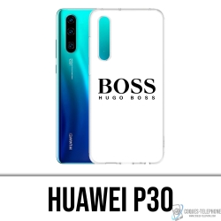 Coque Huawei P30 - Hugo Boss Blanc