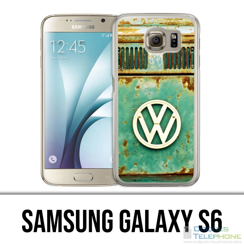 Carcasa Samsung Galaxy S6 - Logotipo Vintage Vw
