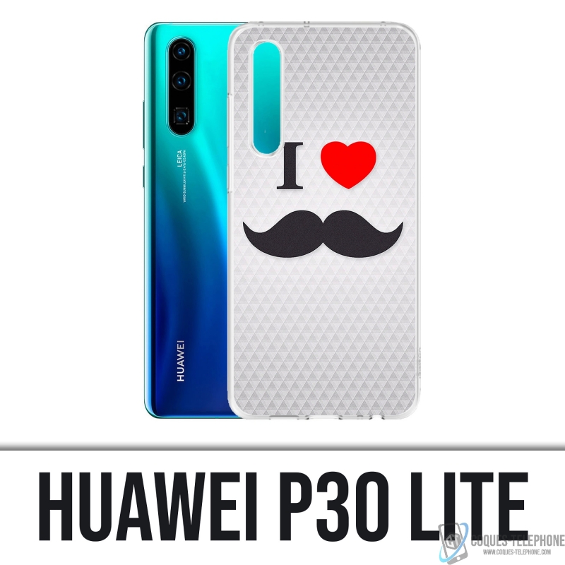 Huawei P30 Lite Case - I Love Mustache