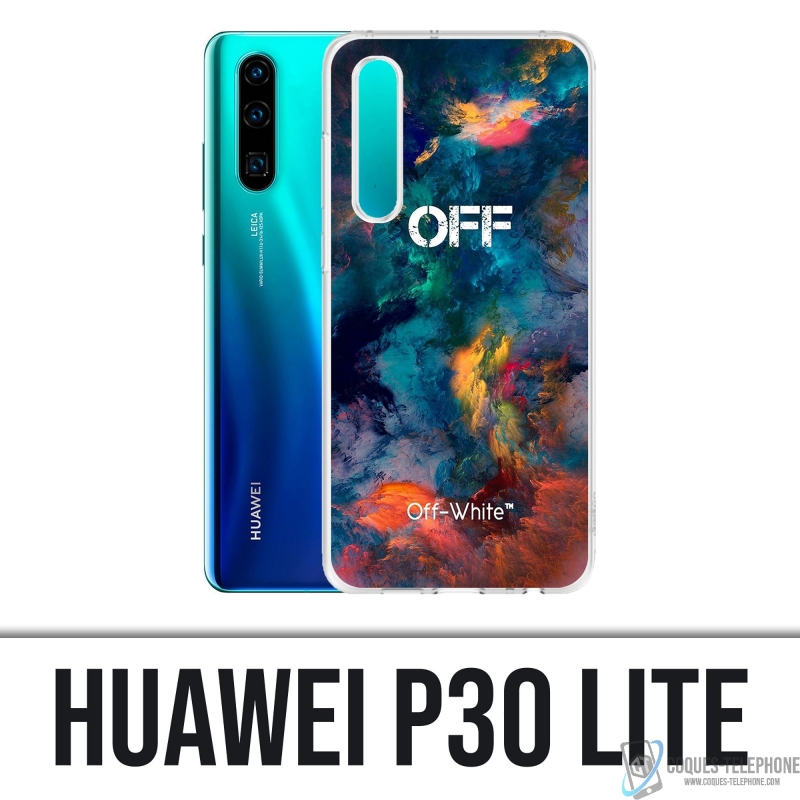 Coque Huawei P30 Lite - Off White Color Cloud
