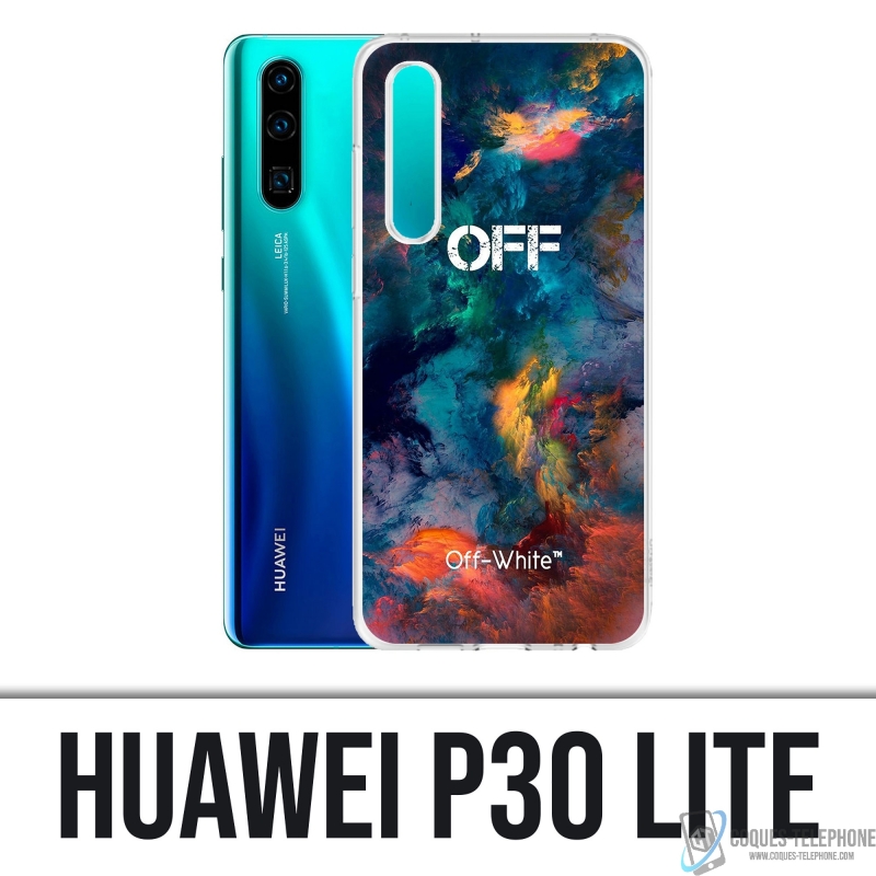 Custodia Huawei P30 Lite - Nuvola di colore bianco sporco