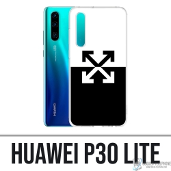 Funda para Huawei P30 Lite - Logotipo blanco roto