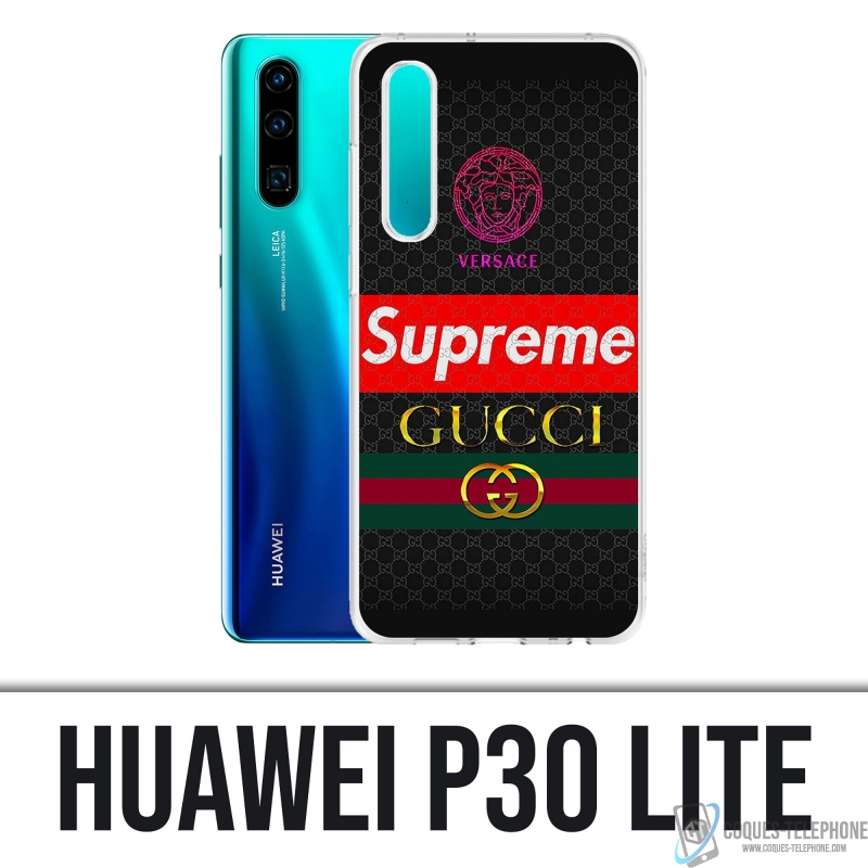 Huawei P30 Lite case - Versace Supreme Gucci