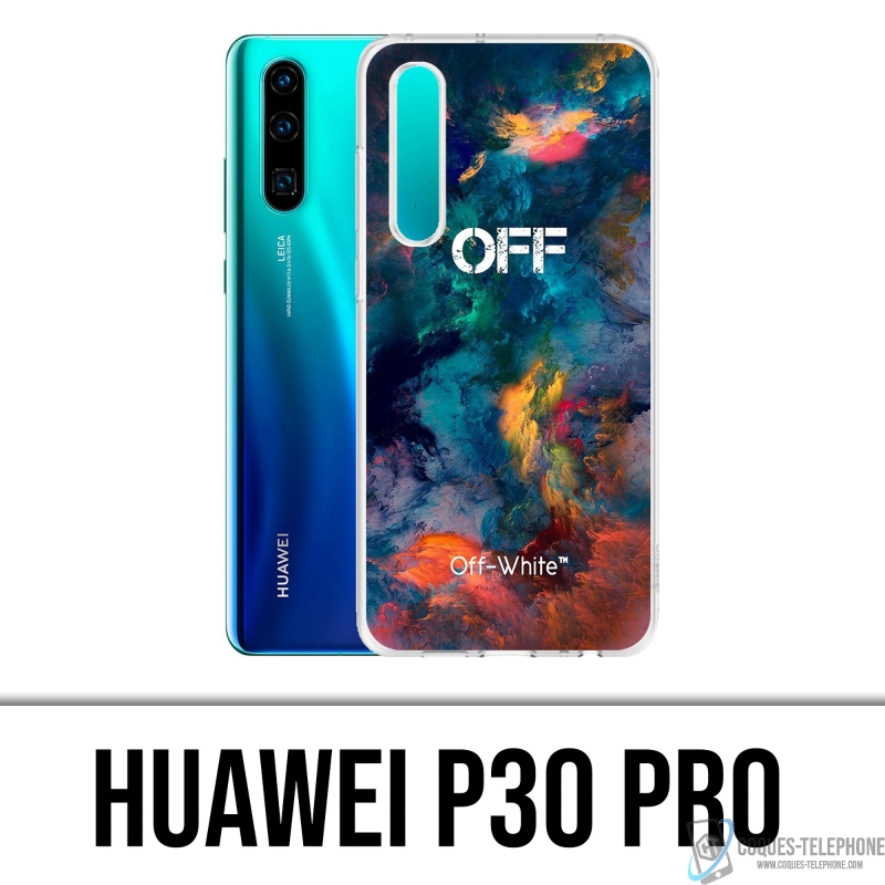 Huawei P30 Pro Case - Off White Color Cloud