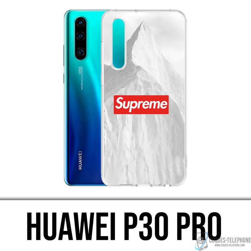 Coque Huawei P30 Pro - Supreme Montagne Blanche