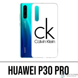 Huawei P30 Pro Case - Calvin Klein Logo White