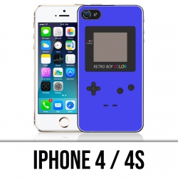 Coque iPhone 4 / 4S - Game Boy Color Bleu