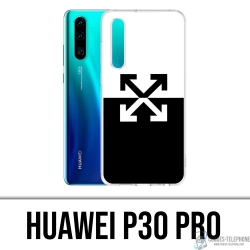 Custodia Huawei P30 Pro - Logo bianco sporco