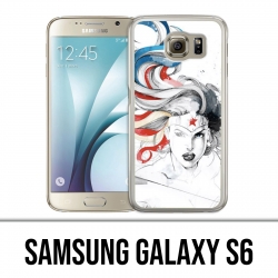 Carcasa Samsung Galaxy S6 - Diseño de Arte de la Mujer Maravilla