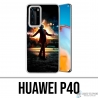 Custodia Huawei P40 - Joker Batman in fiamme