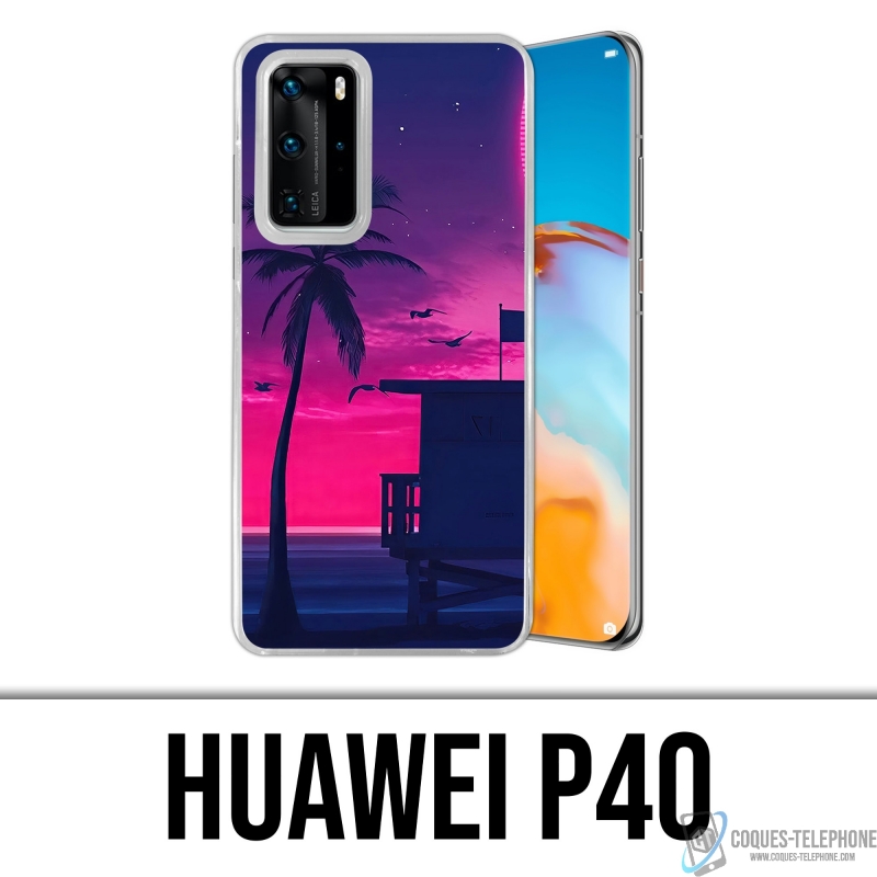 Huawei P40 Case - Miami Beach Purple