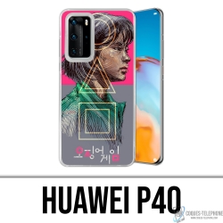 Huawei P40 Case - Tintenfisch Game Girl Fanart